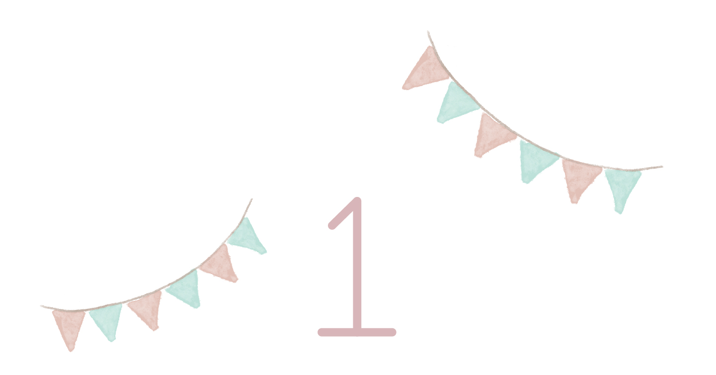 1歳のお祝いイメージ