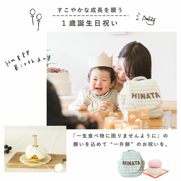 1歳誕生日 出産祝いギフトに 女の子 男の子にも Lisumom リシュマム 名入れベビーリュック