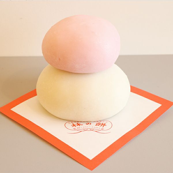 ピンクと白の二段一升餅セット　1歳誕生日・背負い餅用