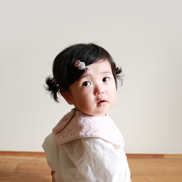 17 立ち返っ リバティ ベビーヘアクリップ 2個セット ソープ